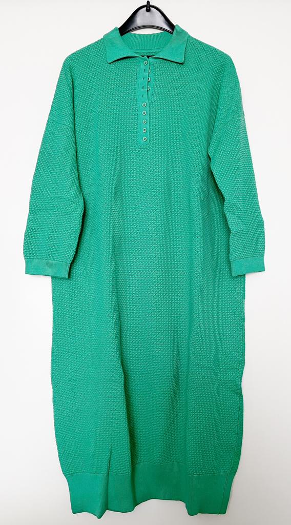 Mr Mittens gebreide katoenen jurk (NIEUW!), Verzenden, Nieuw, Maat 36 (S), Onder de knie