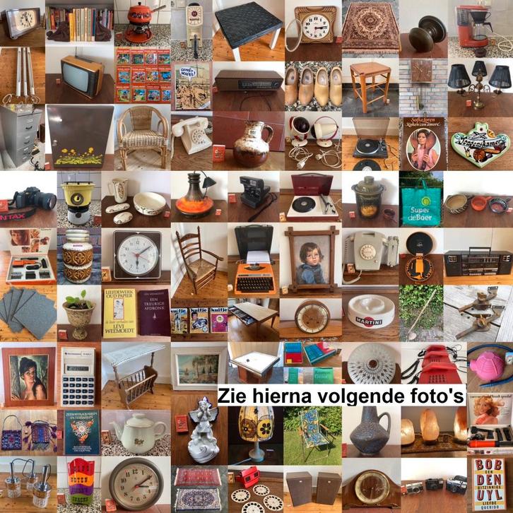 vintage meubels kasten stoelen lampen tafels schilderijen, Huis en Inrichting, Complete inboedels, Ophalen of Verzenden