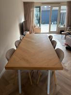 Eettafel, Huis en Inrichting, Tafels | Eettafels, Ophalen, Gebruikt, Eikenhout, 200 cm of meer