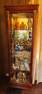 Vitrine kast, Ophalen, 50 tot 100 cm, Zo goed als nieuw, 150 tot 200 cm