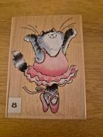 Penny Black poesjes nr 8, Hobby en Vrije tijd, Stempelen, Ophalen of Verzenden, Gebruikt, Houten stempel