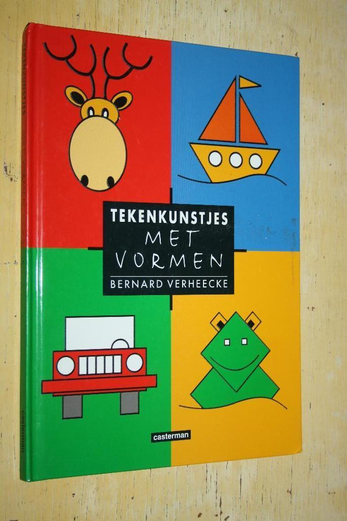 Tekenkunstjes met vormen Bernard Verheecke, Boeken, Hobby en Vrije tijd, Gelezen, Tekenen en Schilderen, Ophalen of Verzenden