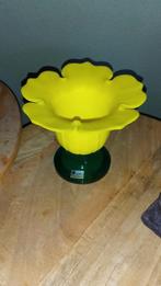 Gele glazen bloemenvaas, Huis en Inrichting, Woonaccessoires | Vazen, Geel, Ophalen of Verzenden, Minder dan 50 cm, Glas