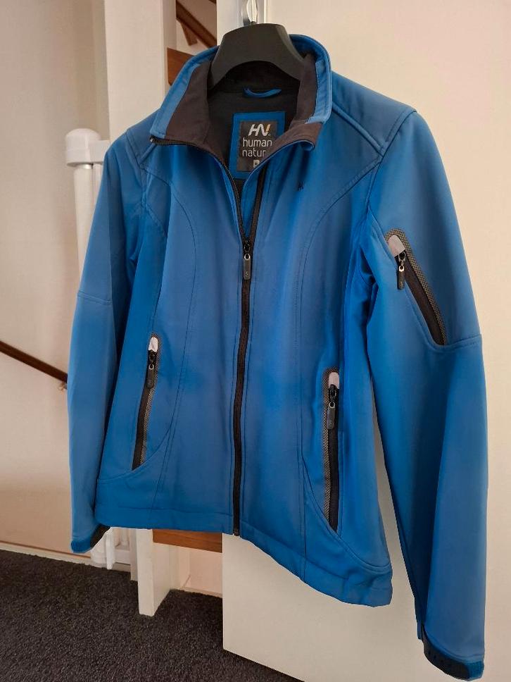 Softshelljas dames, Kleding | Dames, Jassen | Zomer, Zo goed als nieuw, Maat 38/40 (M), Blauw, Ophalen of Verzenden