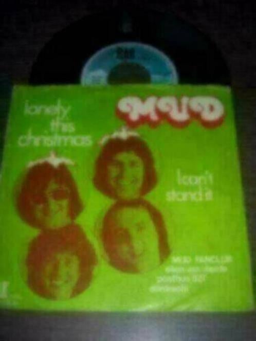 MUD met Lonely This Christmas 7 inch uit 1974 in goede staat, Cd's en Dvd's, Vinyl Singles, Gebruikt, Verzenden, 7 inch, Single