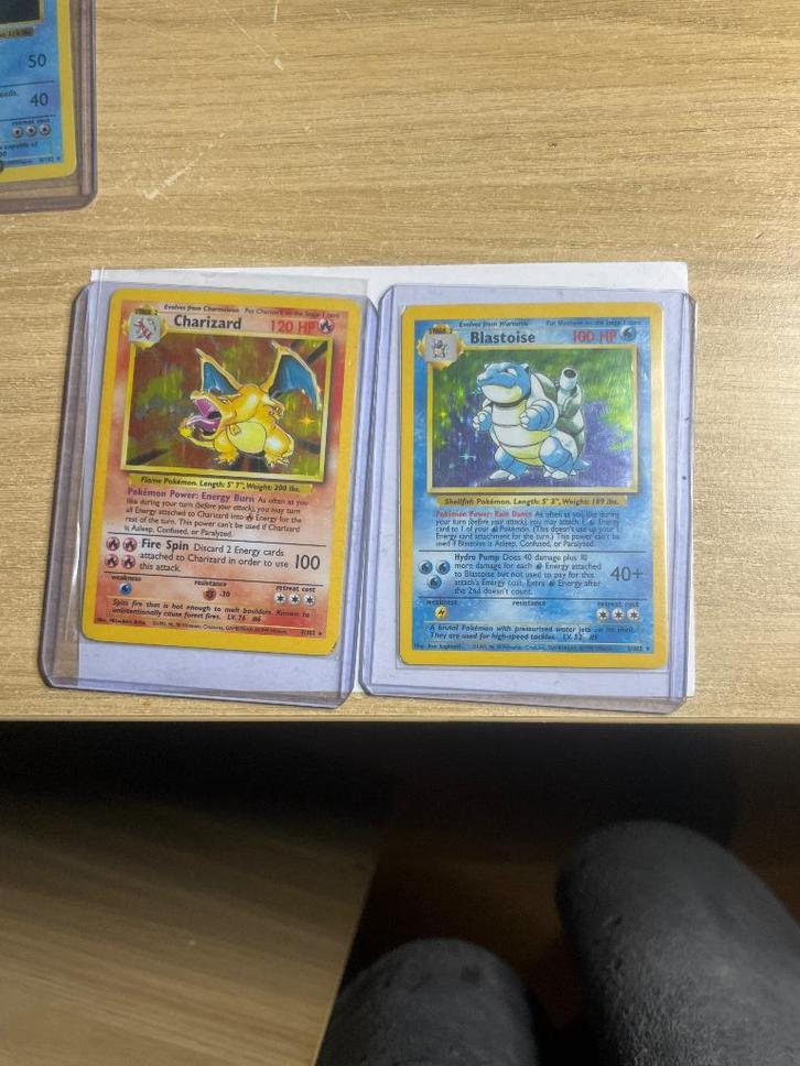 Pokemon kaarten base set 1999 holo shadowless first edition, Hobby en Vrije tijd, Verzamelkaartspellen | Pokémon, Zo goed als nieuw
