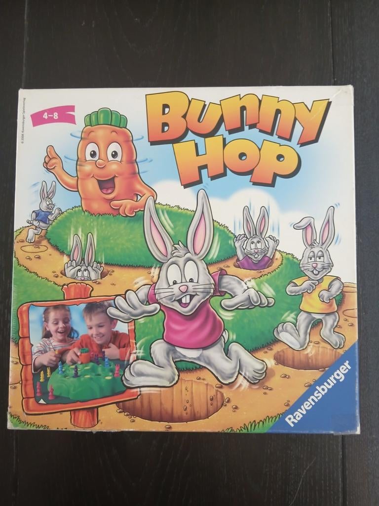 Bunny Hop Bordspel Ravensburger - Leuk voor kinderen!, Een of twee spelers, Ophalen of Verzenden, Gebruikt, Ravensburger