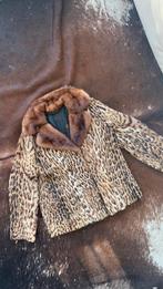 Bontjas met luipaardprint, Kleding | Dames, Jassen | Winter, Ophalen of Verzenden, Gedragen, Maat 36 (S), Bruin