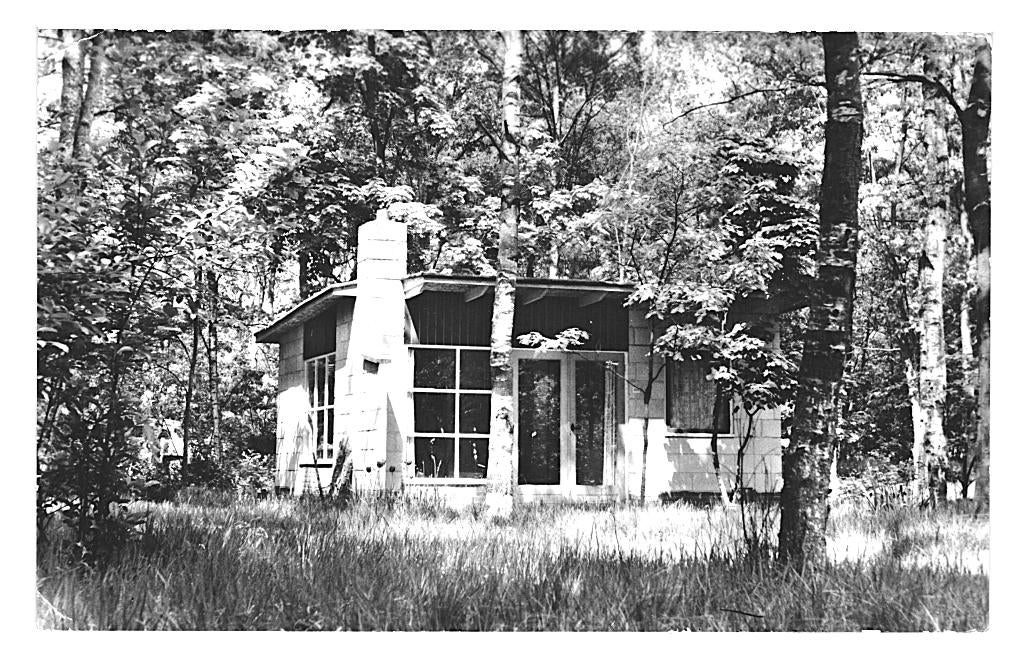 950238 Doorn 1966 Bungalow Het Grote Bos Postzegel afgeweekt