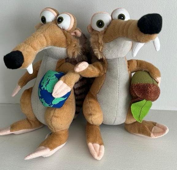 Disney knuffels Ice age scrage, Ophalen of Verzenden, Overige figuren, Zo goed als nieuw, Knuffel