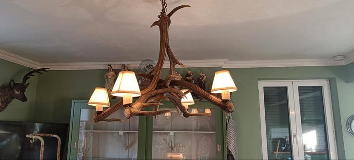 Unieke Geweil Kroonluchter - 80x90cm, Huis en Inrichting, Lampen | Kroonluchters, Gebruikt, Overige materialen, Ophalen