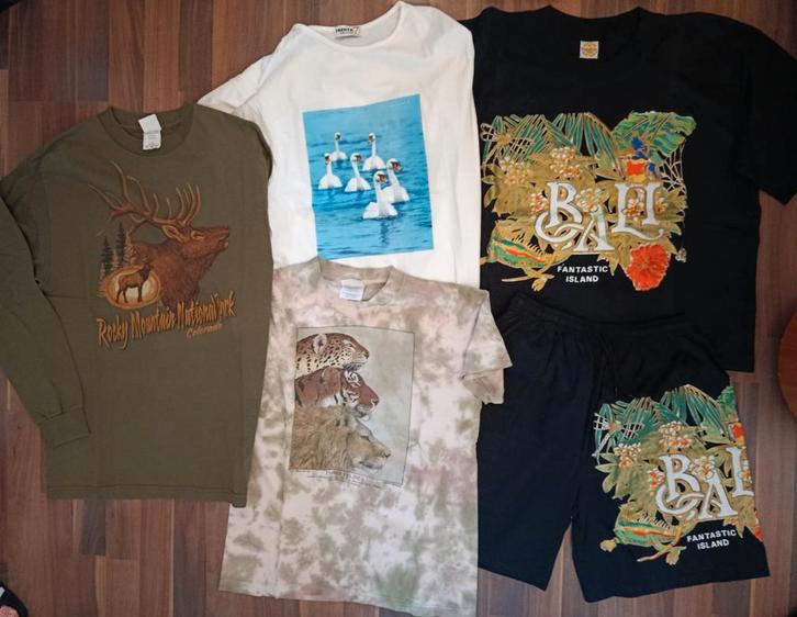 Nature bundel bulk, Kleding | Heren, T-shirts, Maat 56/58 (XL), Groen, Ophalen