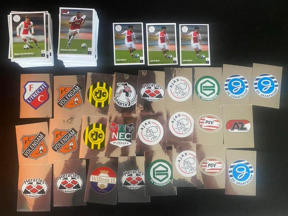 Oude voetbal stickers, Ophalen of Verzenden, Zo goed als nieuw, Meerdere stickers