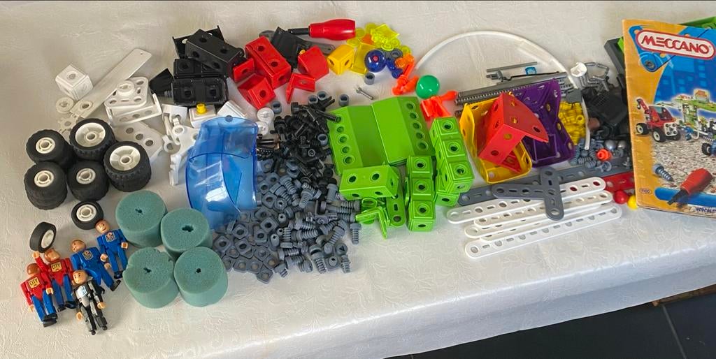 Grote partij Meccano City bouwblokken en onderdelen, Ophalen of Verzenden, Gebruikt