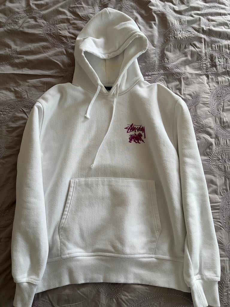 Stüssy hoodie, Ophalen of Verzenden, Zo goed als nieuw, Wit
