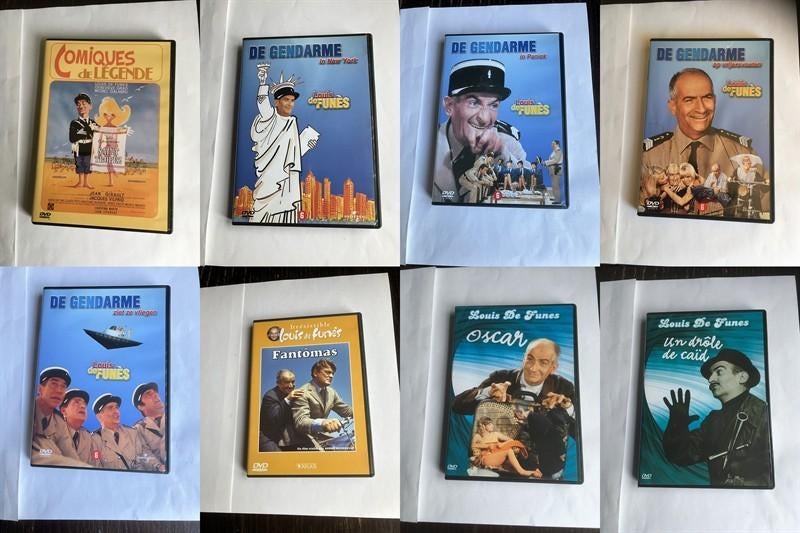 louis de funes dvd (8 stuks), Alle leeftijden, Ophalen of Verzenden, Zo goed als nieuw