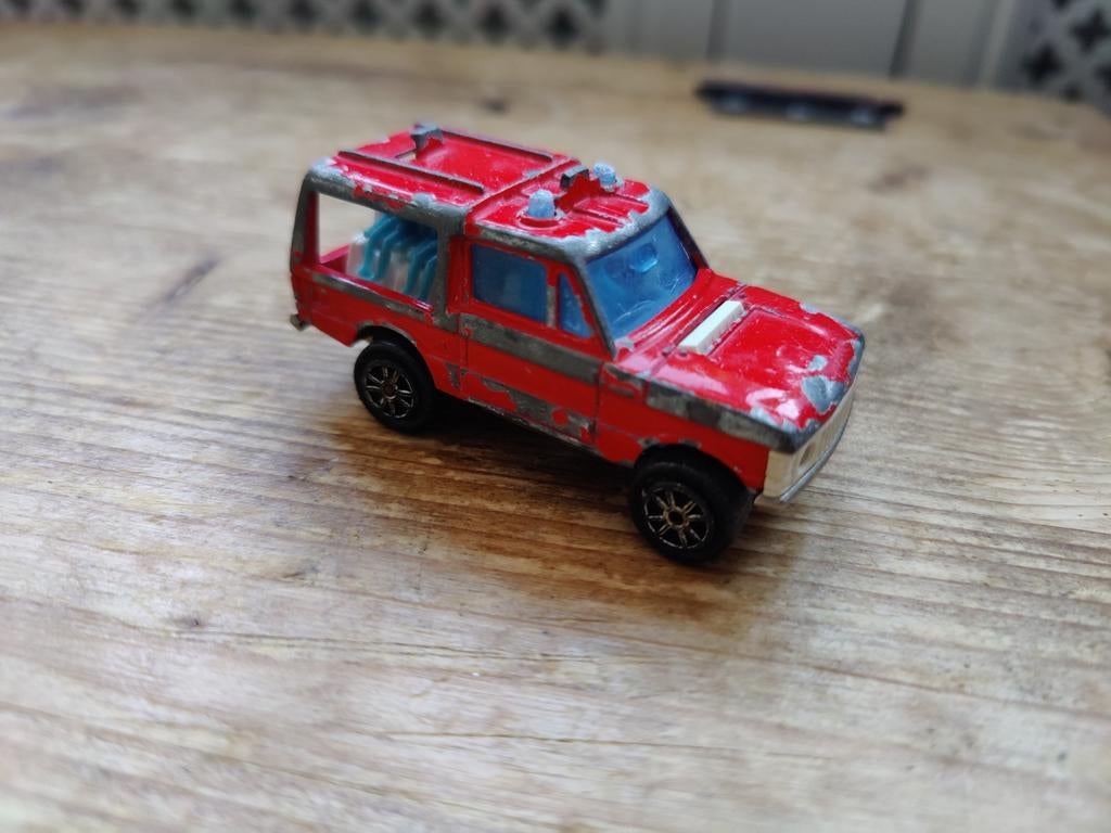 Majorette Range Rover Brandweer ROOD, Ophalen of Verzenden, Zo goed als nieuw, Auto