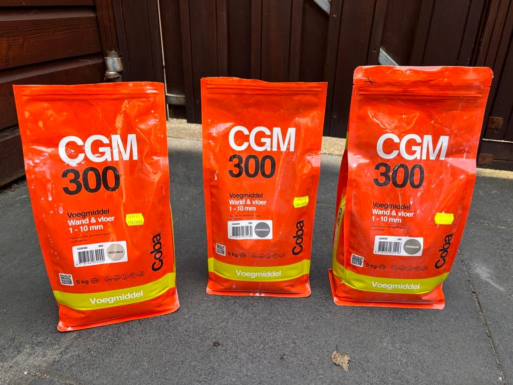 Voegmiddel CGM 300 - 3 zakken (Coba), Ophalen, Overige typen, Minder dan 20 cm, Zo goed als nieuw