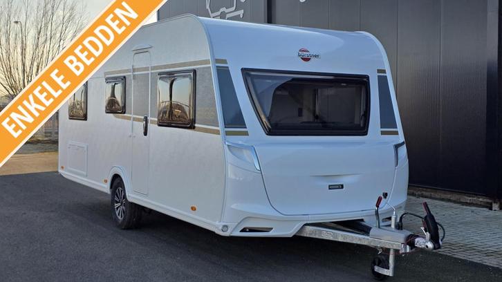 Bürstner B66 535 TL, Caravans en Kamperen, Caravans, Bedrijf, tot en met 4, 1250 - 1500 kg, Rondzit, Bürstner, 2 aparte bedden