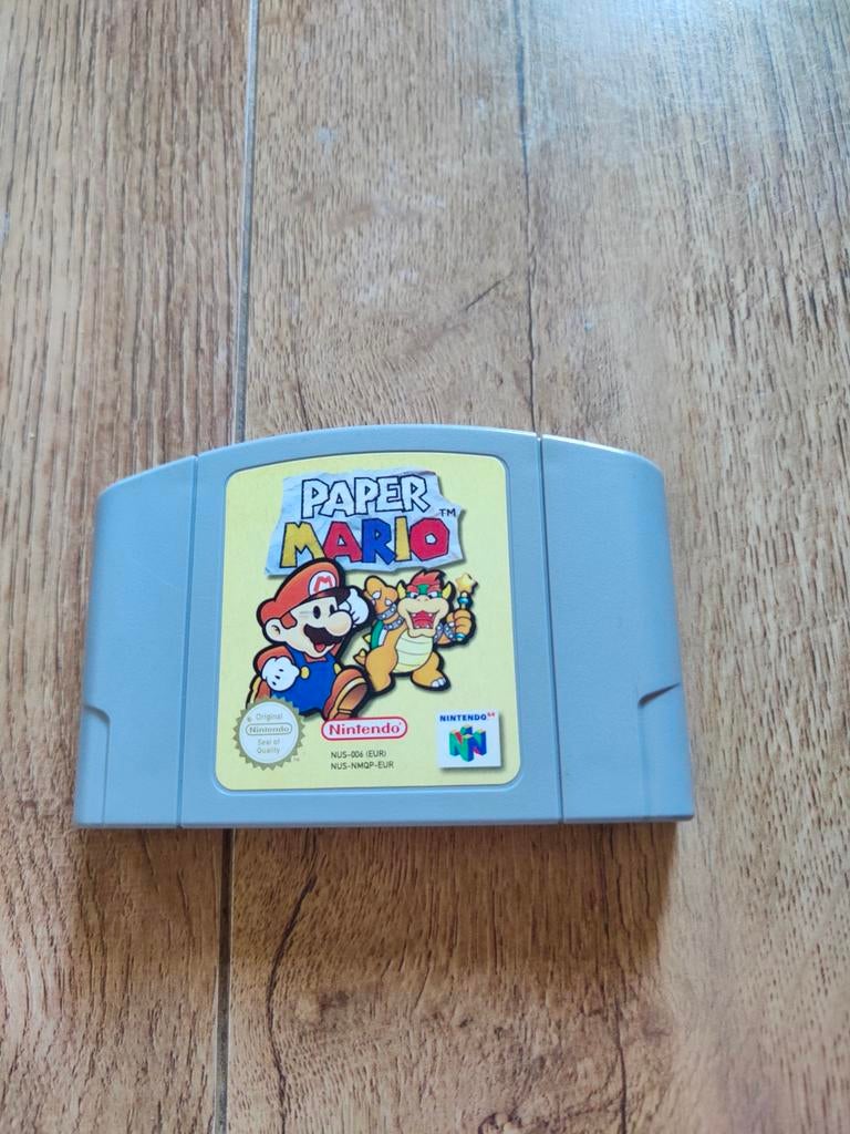 Nintendo 64 spel - Paper Mario, Spelcomputers en Games, Games | Nintendo 64, Avontuur en Actie, 1 speler, Ophalen of Verzenden