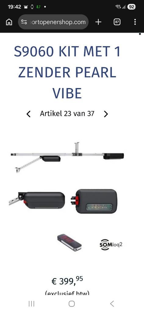 Sommer 9060 automatische garagepoort opener motor , 2 afst., Ophalen, 200 cm of meer, Zo goed als nieuw, 200 cm of meer