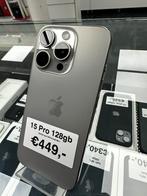 iPhone 15 Pro 128GB | Voorraad | Origineel | Vanaf €449, 128 GB, Zwart, Ophalen of Verzenden, Zo goed als nieuw