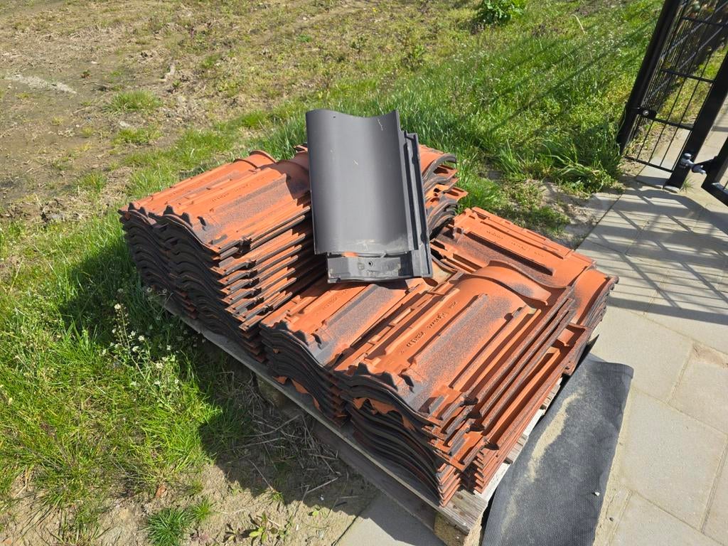 Dakpannen, Doe-het-zelf en Verbouw, Ophalen, Gebruikt, Steen of Klei, Minder dan 5 m²