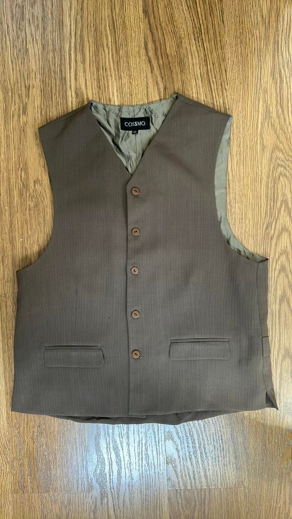 Mooi bruin Cossmo gilet - maat 50, Ophalen of Verzenden, Gedragen, Maat 48/50 (M), Bruin