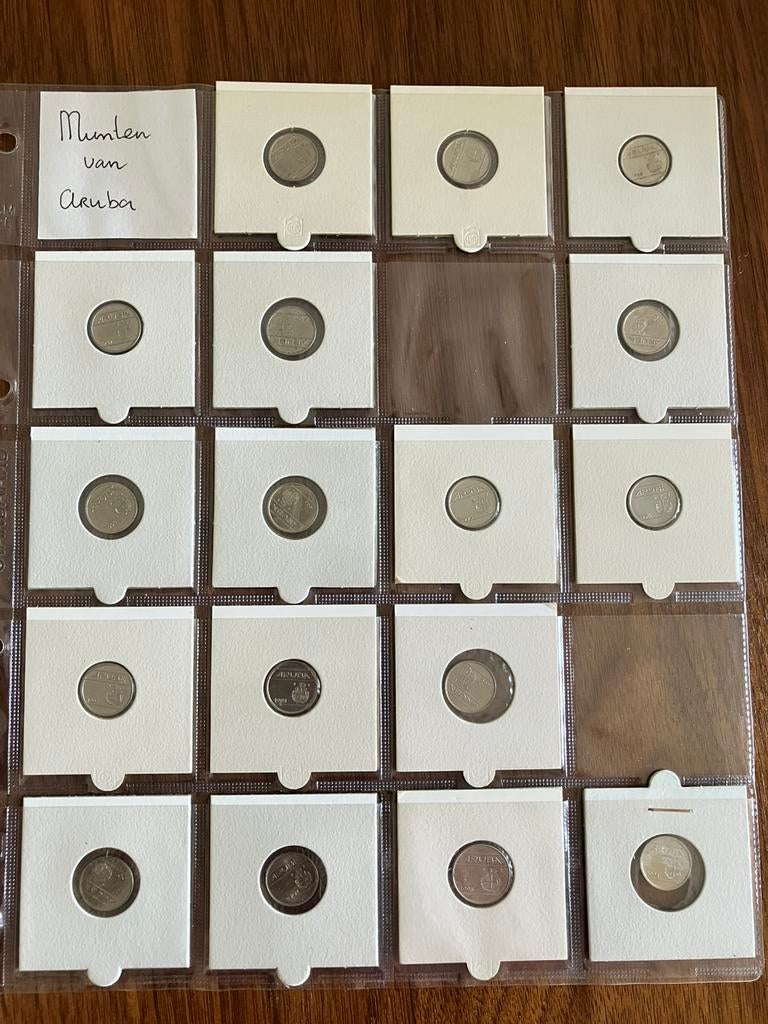 Verzameling munten Aruba (1995-2002), Ophalen of Verzenden, Nederland, Munten