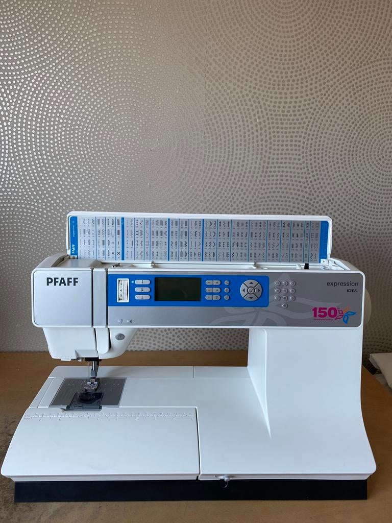 NAAIMACHINE PFAFF EXPRESSION 150 MET IDT DUBBEL TRANSPORT, Hobby en Vrije tijd, Naaimachines en Toebehoren, Ophalen of Verzenden