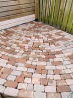 GRATIS Oude gebakken sierklinkers - keiformaat - ca 5m2, Tuin en Terras, Tegels en Klinkers, Ophalen, Overige materialen, Gebruikt