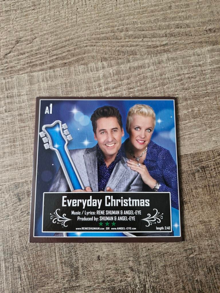 Rene Shuman & Angel-Eye - Everyday Christmas CD, Cd's en Dvd's, Cd's | Kerst en Sinterklaas, Ophalen of Verzenden, Zo goed als nieuw