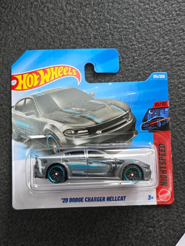 Hot Wheels '20 Dodge Charger Hellcat Night Speed, Overige merken, 1:50 of kleiner, Auto, Nieuw