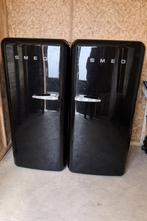 Smeg Koelkast en Vriezer FAB 28 Zwart, 200 liter of meer, 60 cm of meer, Zo goed als nieuw, Met vriesvak