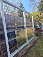 Kozijn + 1 ruit aanwezig, Doe-het-zelf en Verbouw, Kozijnen en Schuifpuien, Ophalen, Hout, Raamkozijn