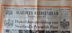 Vintage antiek krant algemeen handelsblad 1937, Ophalen of Verzenden, Gelezen, Krant