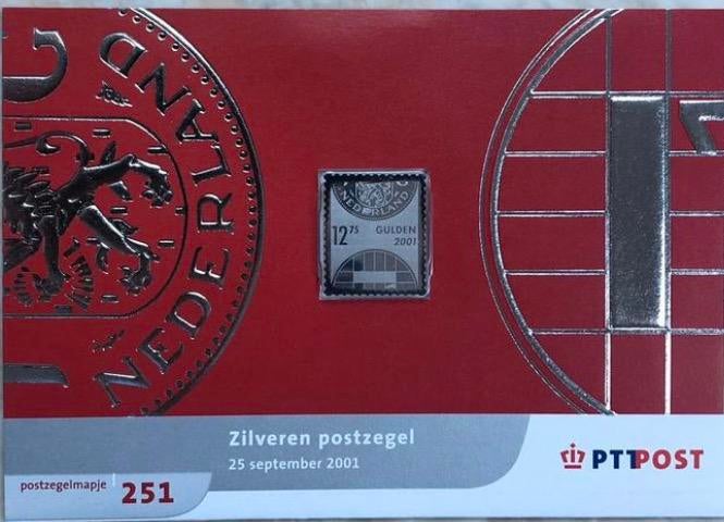 Zilveren postzegel voor € 3,50 voor verzamelaar, Ophalen of Verzenden, Overige typen