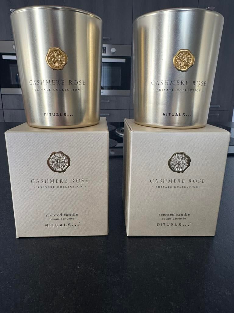 Nieuwe rituals kaarsen cashmere rose., Ophalen of Verzenden, Nieuw, Overige materialen, Minder dan 25 cm