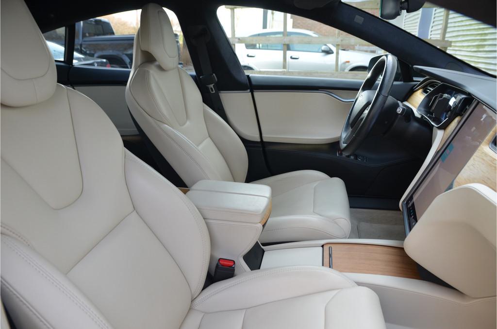 Tesla Model S Performance Ludicrous Raven, Adaptieve Luchtve, Auto's, Tesla, Automaat, 12 maanden, 2216 kg, Beige