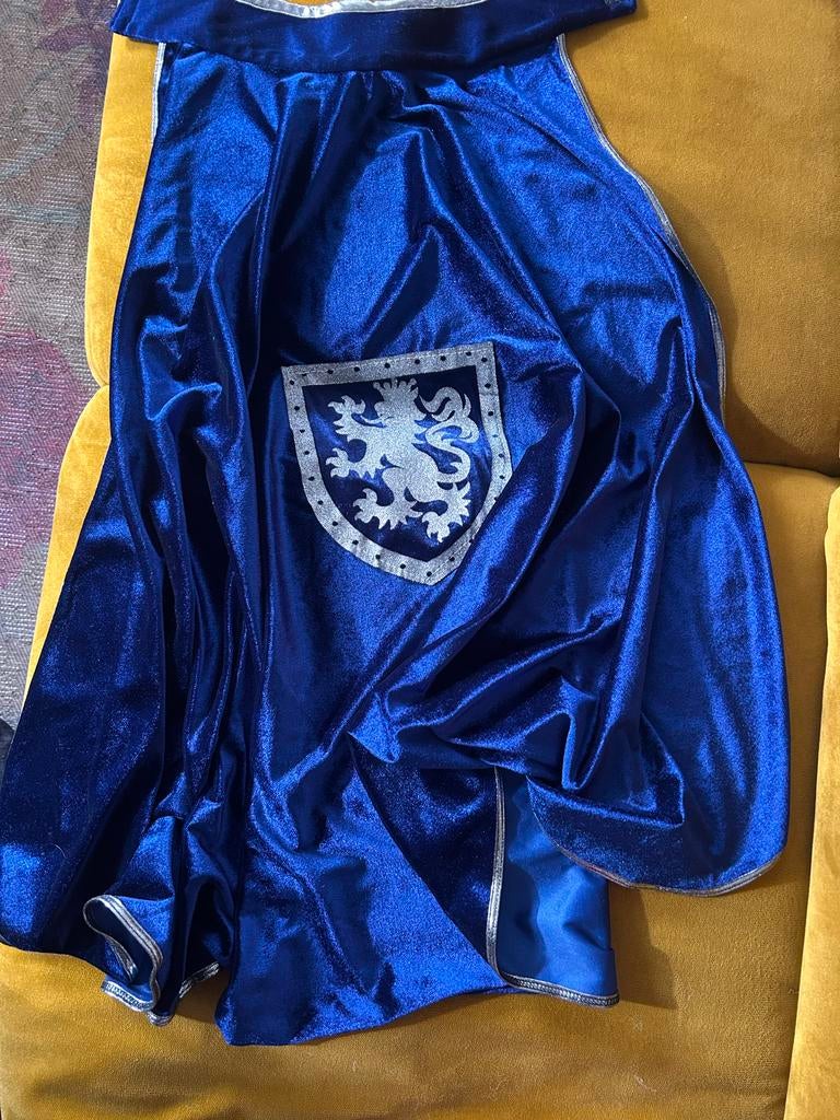 Mooie fluwelen ridder cape - Universele maat, Ophalen of Verzenden, Zo goed als nieuw, 110 t/m 116, Jongen of Meisje