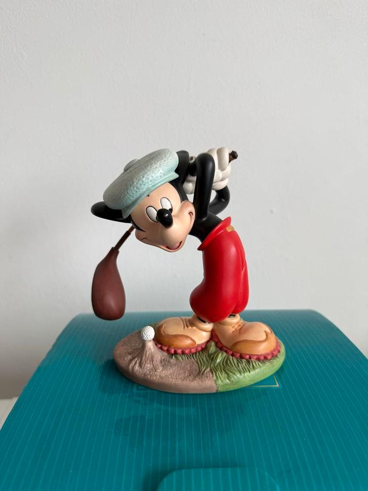 Disney Classics Mickey Mouse Golf porselein, Verzamelen, Disney, Zo goed als nieuw, Beeldje of Figuurtje, Mickey Mouse, Ophalen