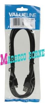 USB kabel, USB-Micro USB, Micro USB kabel, 200cm lang, Nieuw, Info@marbeco.nl, Valueline, Ophalen of Verzenden