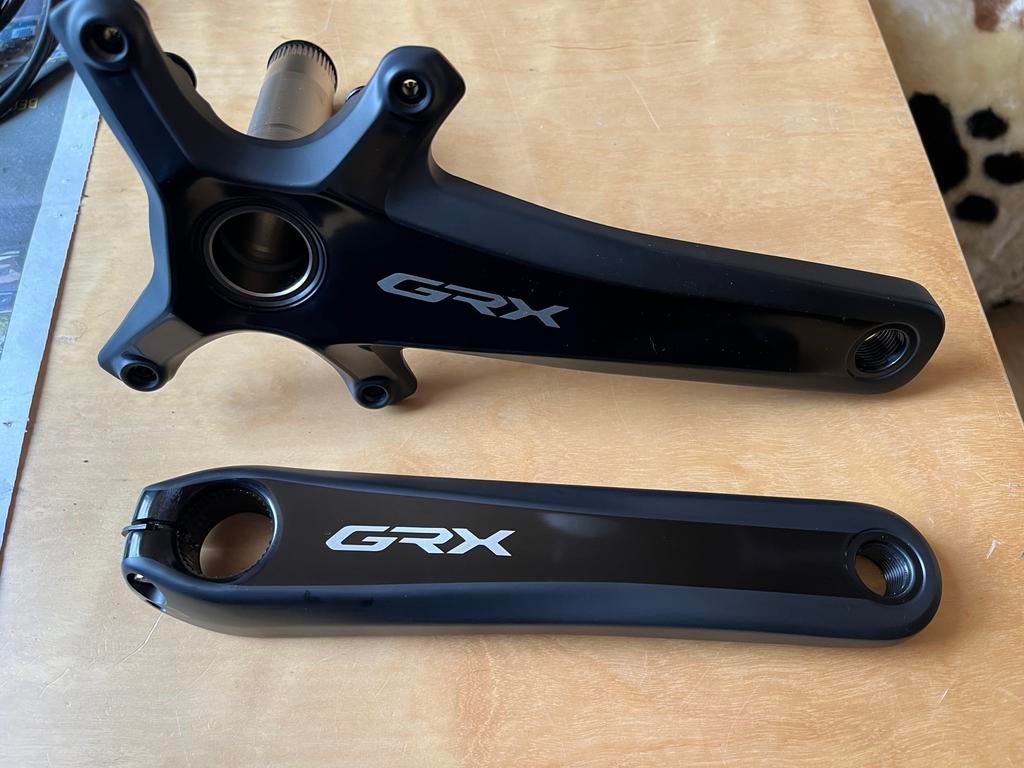 Shimano GRX810 2x12 groepset met MTB cassette en 2 kettingen, Gebruikt, Ophalen of Verzenden, Gravelbike, Shimano GRX