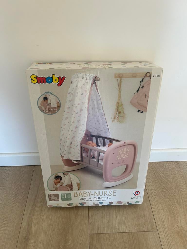 “MOET NU WEG” Smoby - Baby Nurse - Wieg - Poppenmeubel, Ophalen of Verzenden, Overige typen