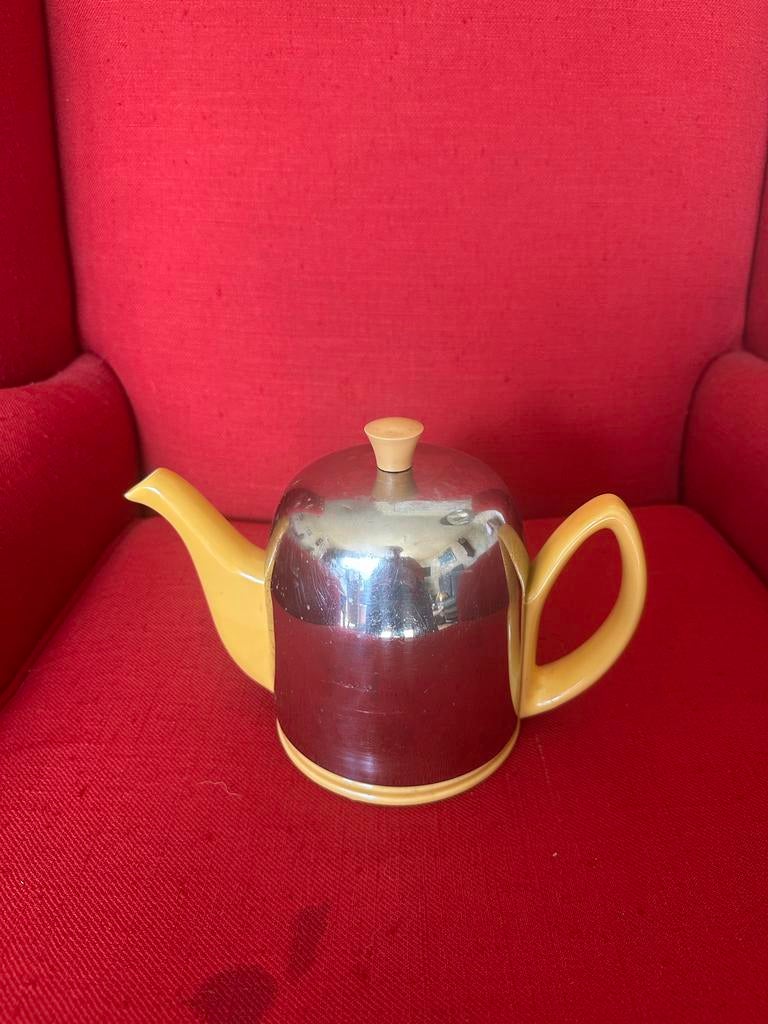 Theepot Salam-Theepot model-depose, Theepot/fluitketel, Gebruikt, Geel, Ophalen of Verzenden
