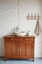 Vintage badkamermeubel /eikenhout /antiek /bezorgen mogelijk, Ophalen of Verzenden, 25 tot 50 cm, 100 tot 150 cm, Minder dan 100 cm