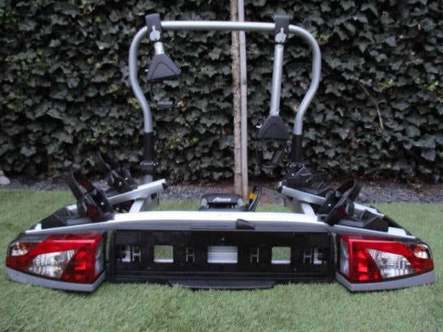 fietsendrager voor 2 elektrische fietsen Atera, kantelbaar, Auto diversen, Fietsendragers, Zo goed als nieuw, Trekhaakdrager, 2 fietsen