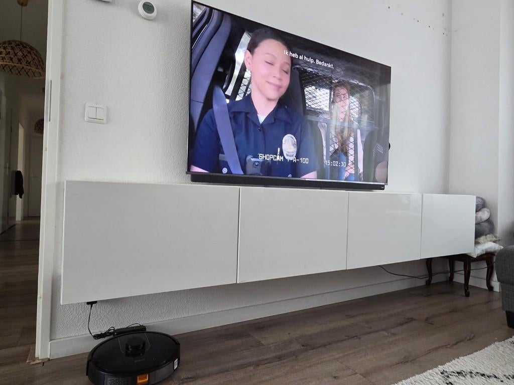 zwevend TV-meubel, Huis en Inrichting, Kasten | Televisiemeubels, Ophalen, Zo goed als nieuw, 25 tot 50 cm, Minder dan 100 cm