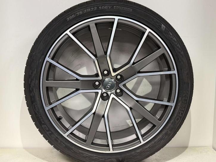 22 inch Audi Q7 Kumho 285/35/22 Gebruikt, Auto-onderdelen, Banden en Velgen, Banden en Velgen, Zomerbanden, Overige maten, 285 mm