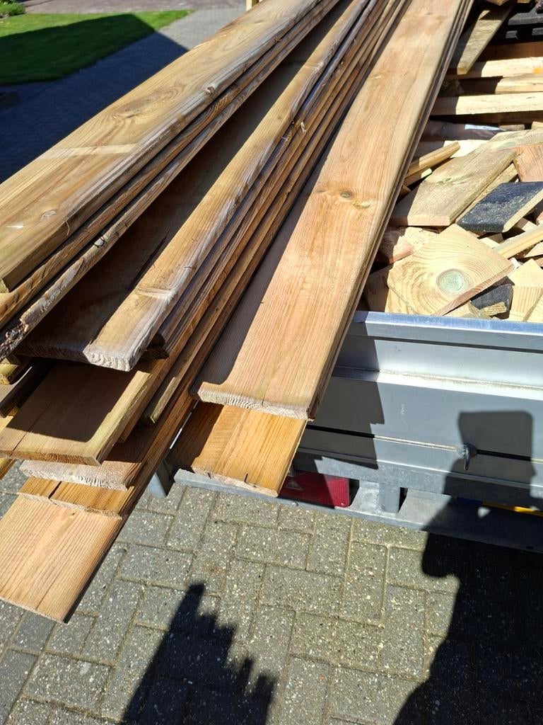26 Nieuwe Schuttingplanken 3m - Spotgoedkoop ivm Opruiming, Ophalen, Nieuw, Hout, 3 tot 6 meter
